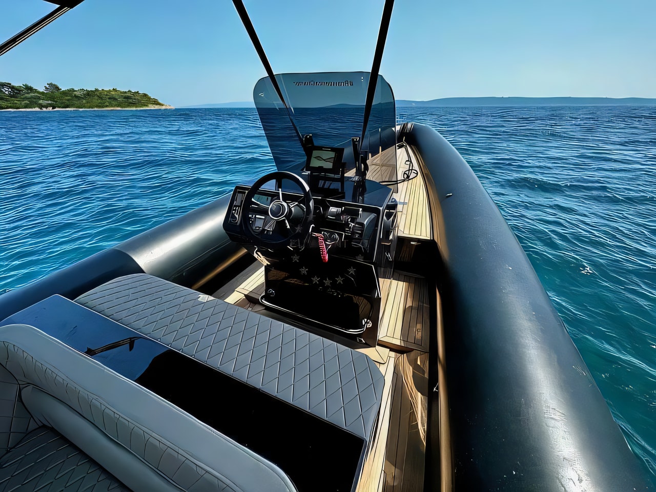 Interior of Lolivul 9 motor boat with 0 cabins Croatia yacht charter