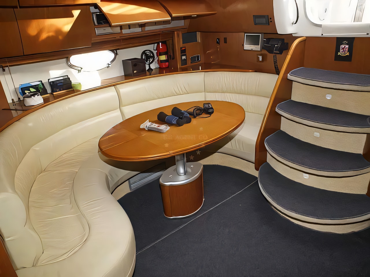 Layout of Gobbi 425 motor boat with 2 cabins Croatia yacht charter