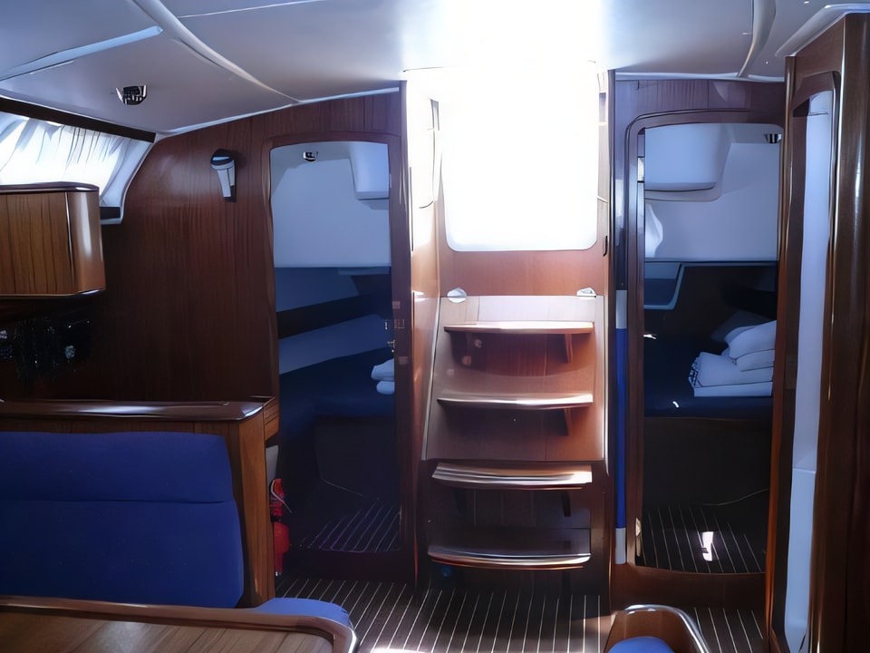 Interior of Bavaria 44 sail boat with 4 cabins Croatia yacht charter