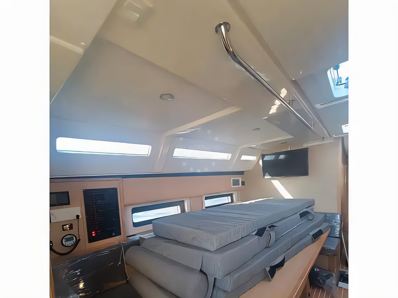 Layout of D&D Kufner 50 I. sail boat with 5 cabins Croatia yacht charter
