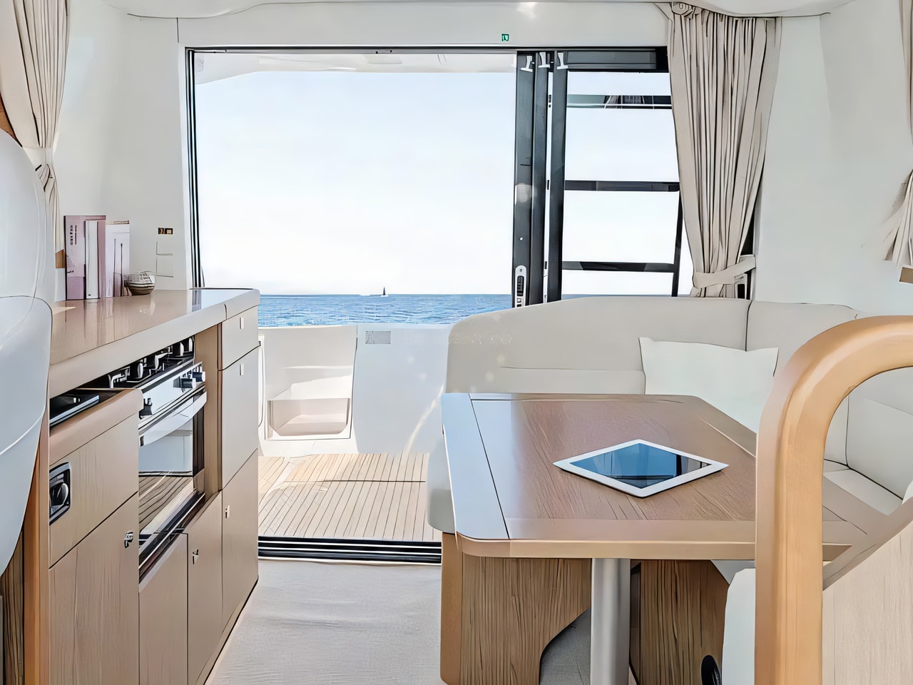 Layout of Antares 32 motor boat with 2 cabins Croatia yacht charter