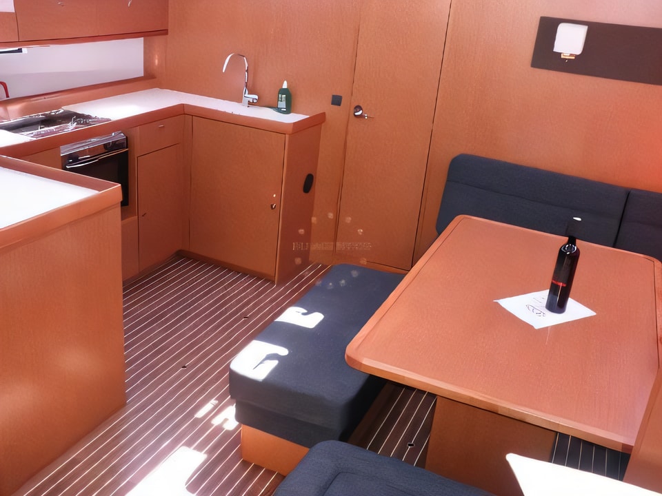 Interior of Bavaria Cruiser 51 sail boat with 5 cabins Croatia yacht charter