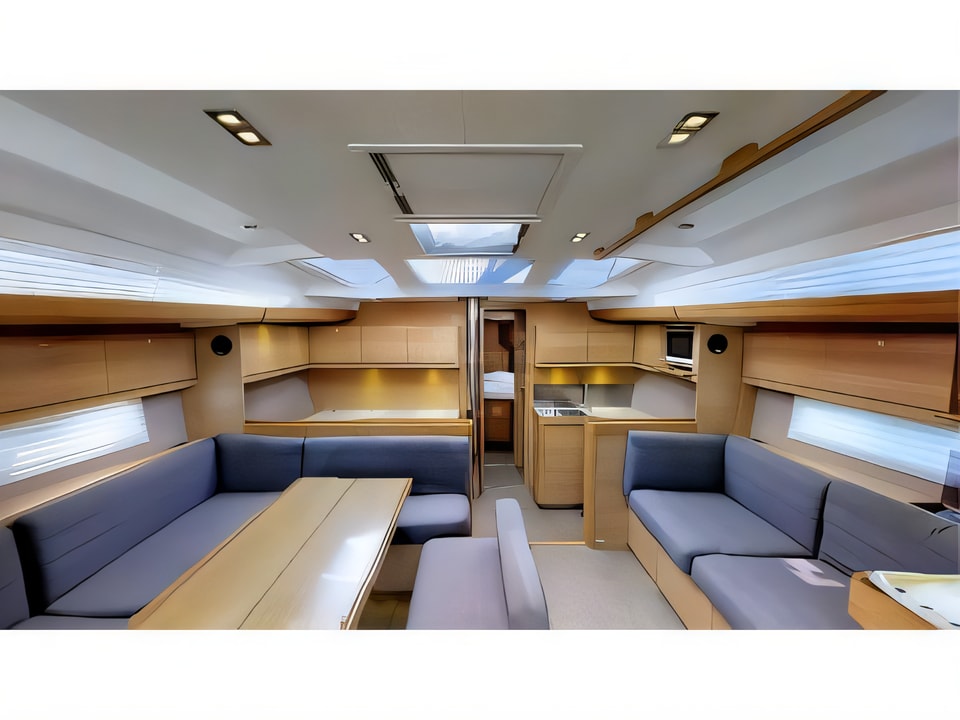 Interior of Dufour 500 Grand Large sail boat with 5 cabins Croatia yacht charter