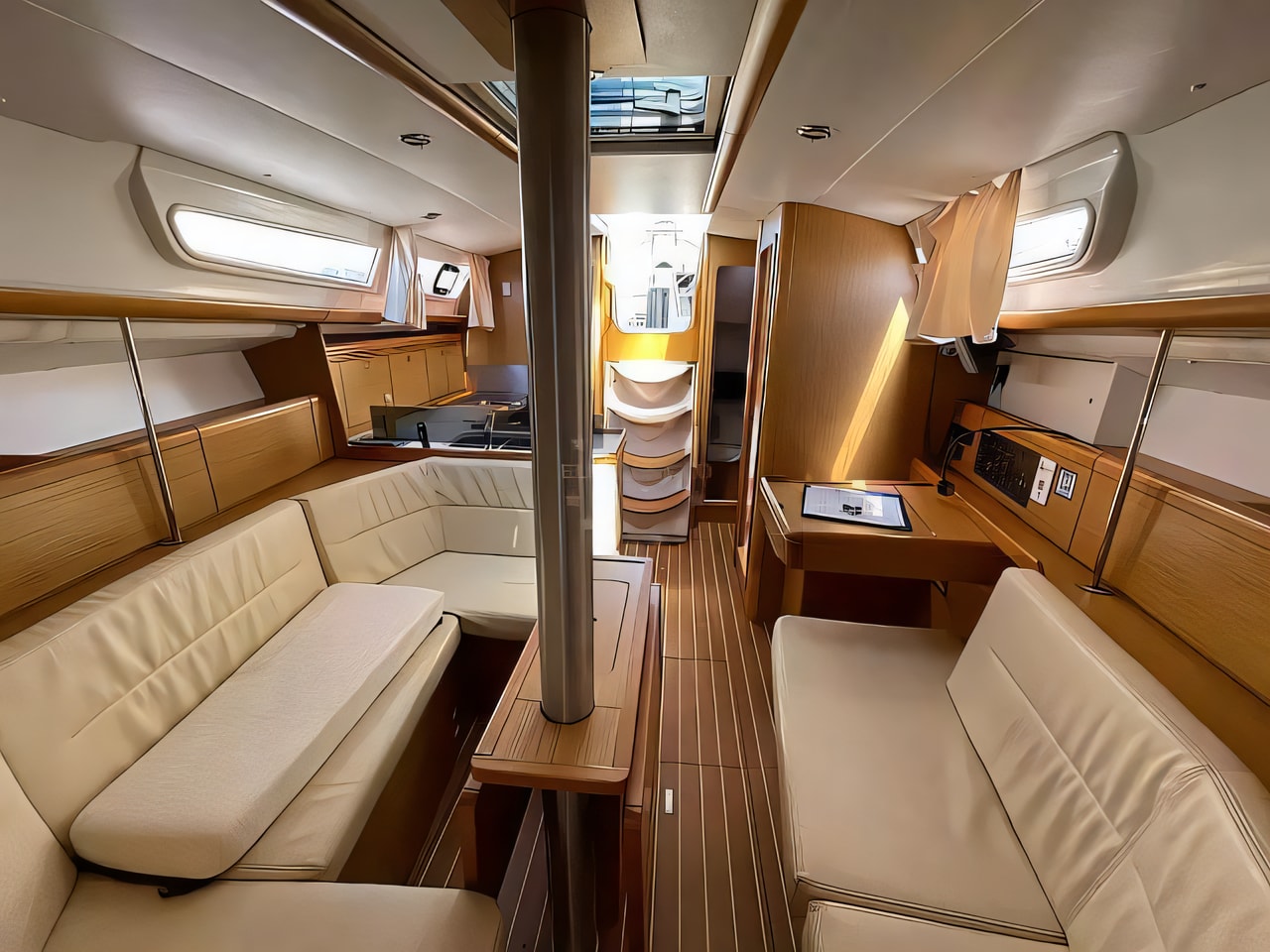 Sun Odyssey 36i yacht layout 3 cabins Croatia charter