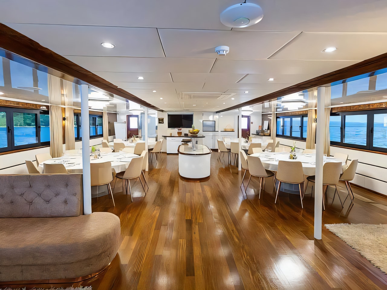 Layout of Avantura cruiser with 1 cabins Croatia yacht charter