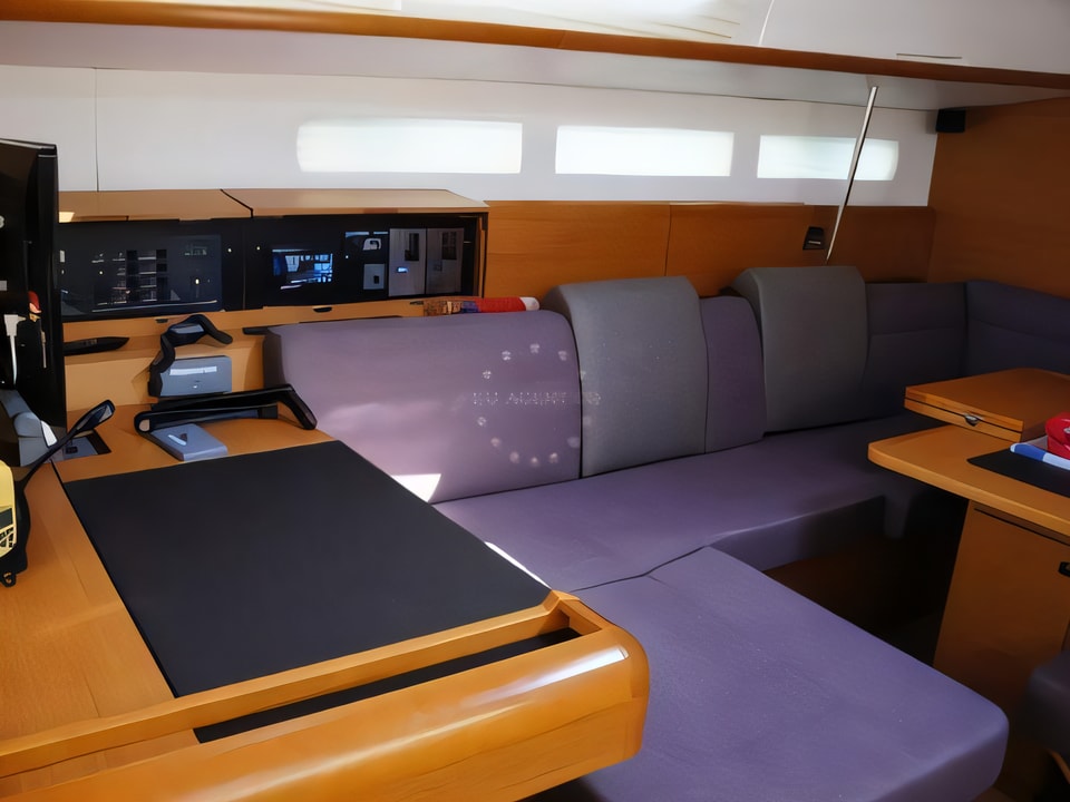 Interior of Sun Odyssey 509 sail boat with 3 cabins Croatia yacht charter