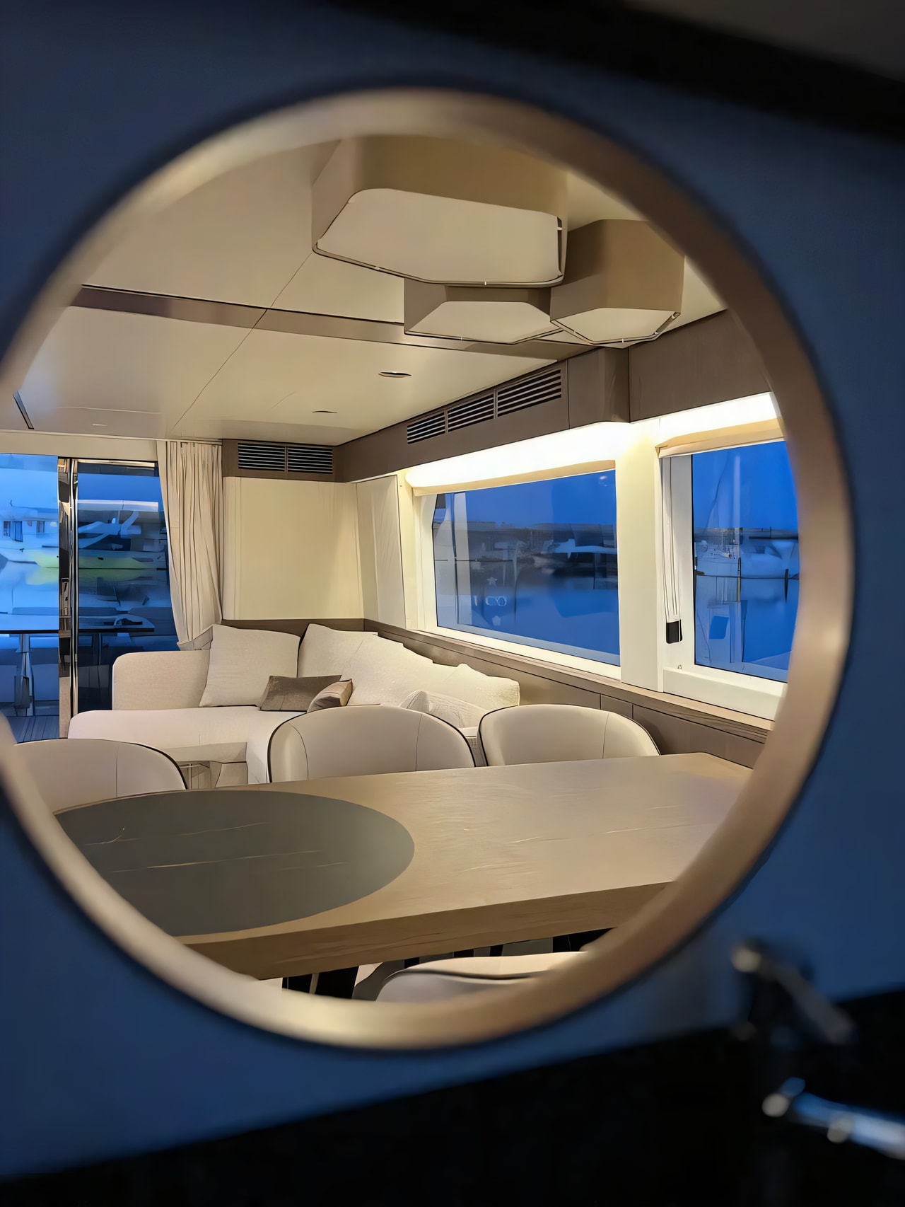 Interior of Azimut Magellano 66 motoryacht with 5 cabins Croatia yacht charter