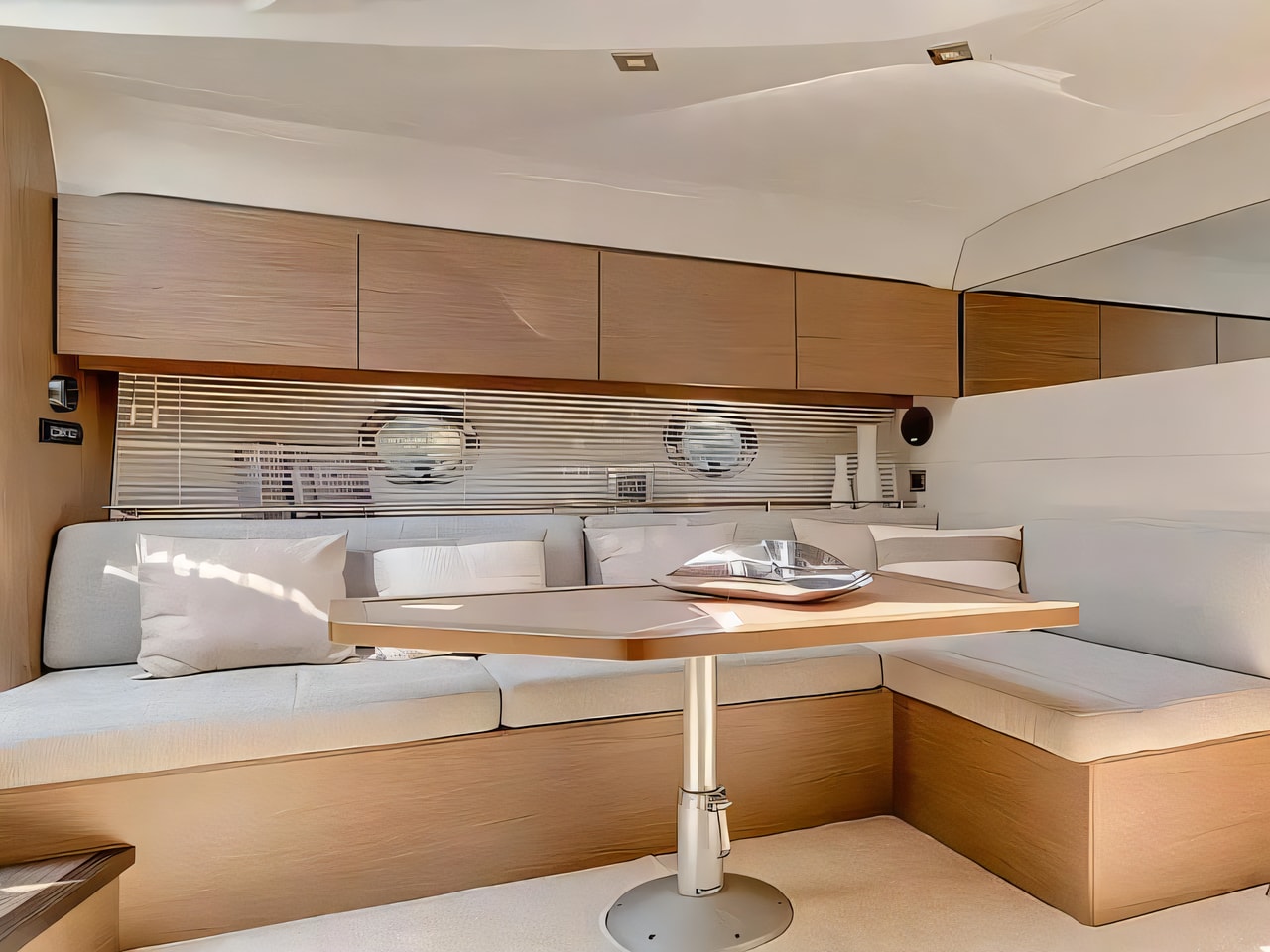 Layout of Gran Turismo 38 motor boat with 2 cabins Croatia yacht charter