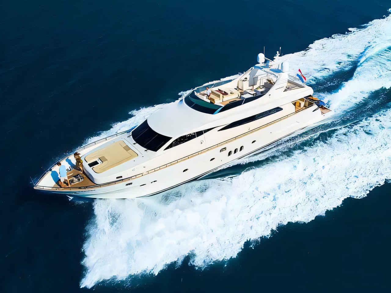 Canados 86 motor yacht for charter from Baska Voda Split sailing area Croatia