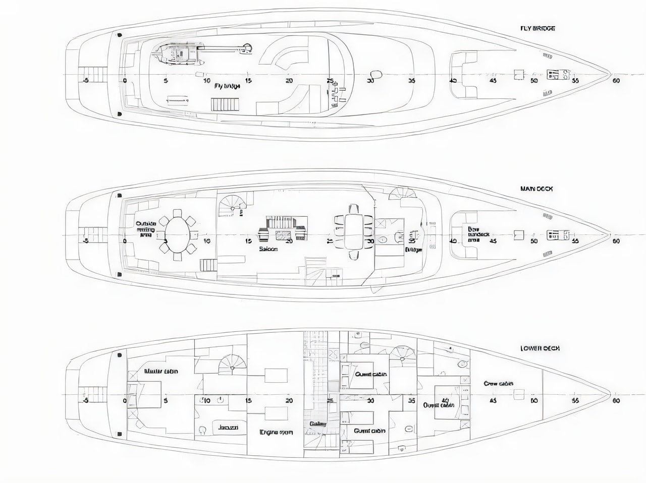 Interior of Motoryacht - CBM yachts motoryacht with 4 cabins Croatia yacht charter