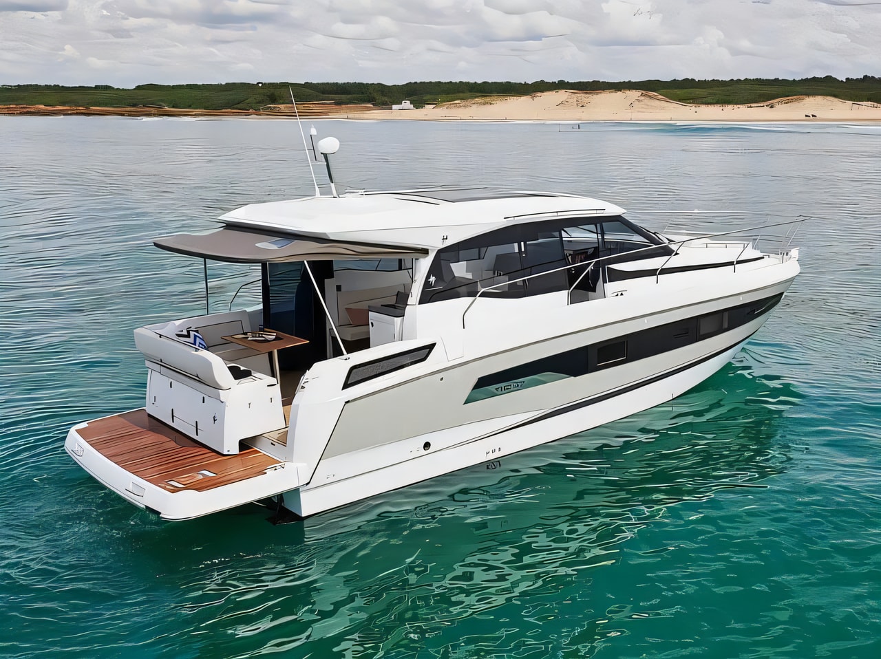 Jeanneau NC 37 motor boat for charter from Makarska / Lucica Makarska Split sailing area Croatia
