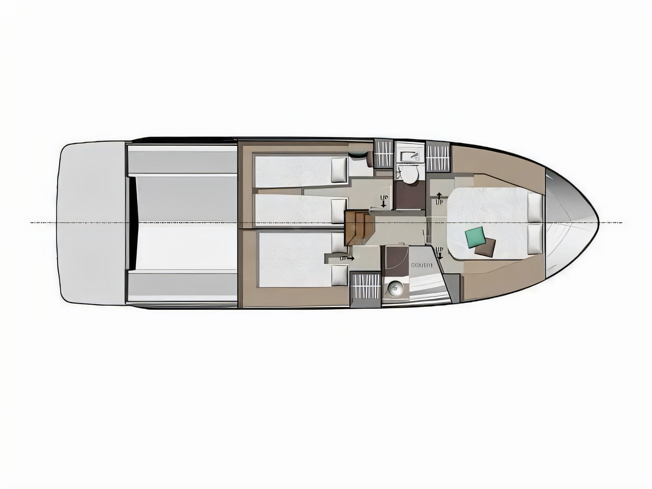 Jeanneau NC 37 motor boat for charter in Makarska / Lucica Makarska