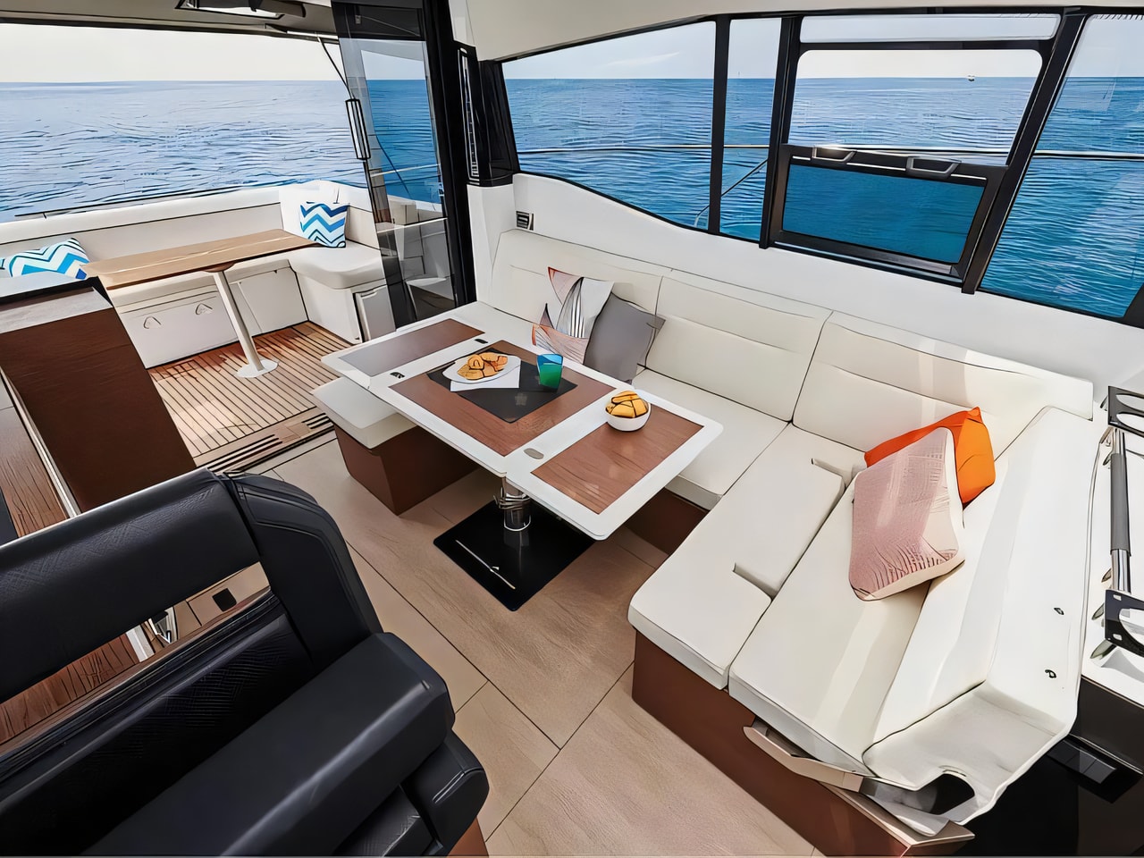 Jeanneau NC 37 yacht layout 3 cabins Croatia charter