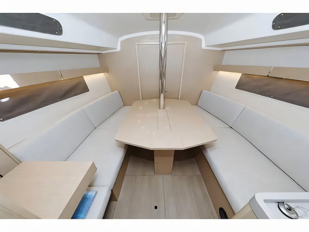 Layout of Oceanis 34.1 sail boat with 3 cabins Croatia yacht charter