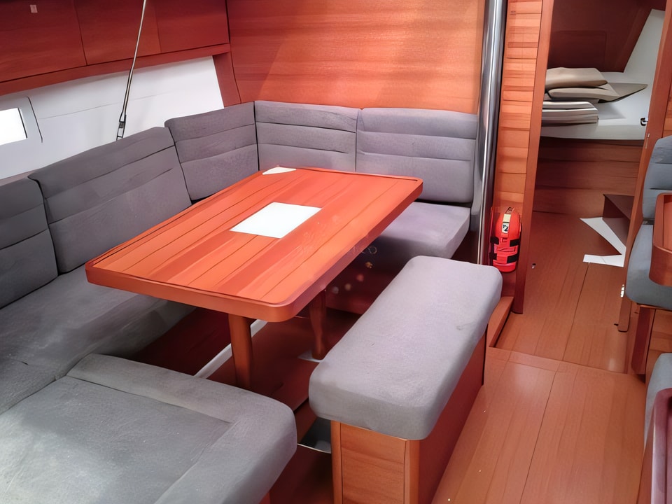 Interior of Dufour 410 (3c-2h) sail boat with 3 cabins Croatia yacht charter