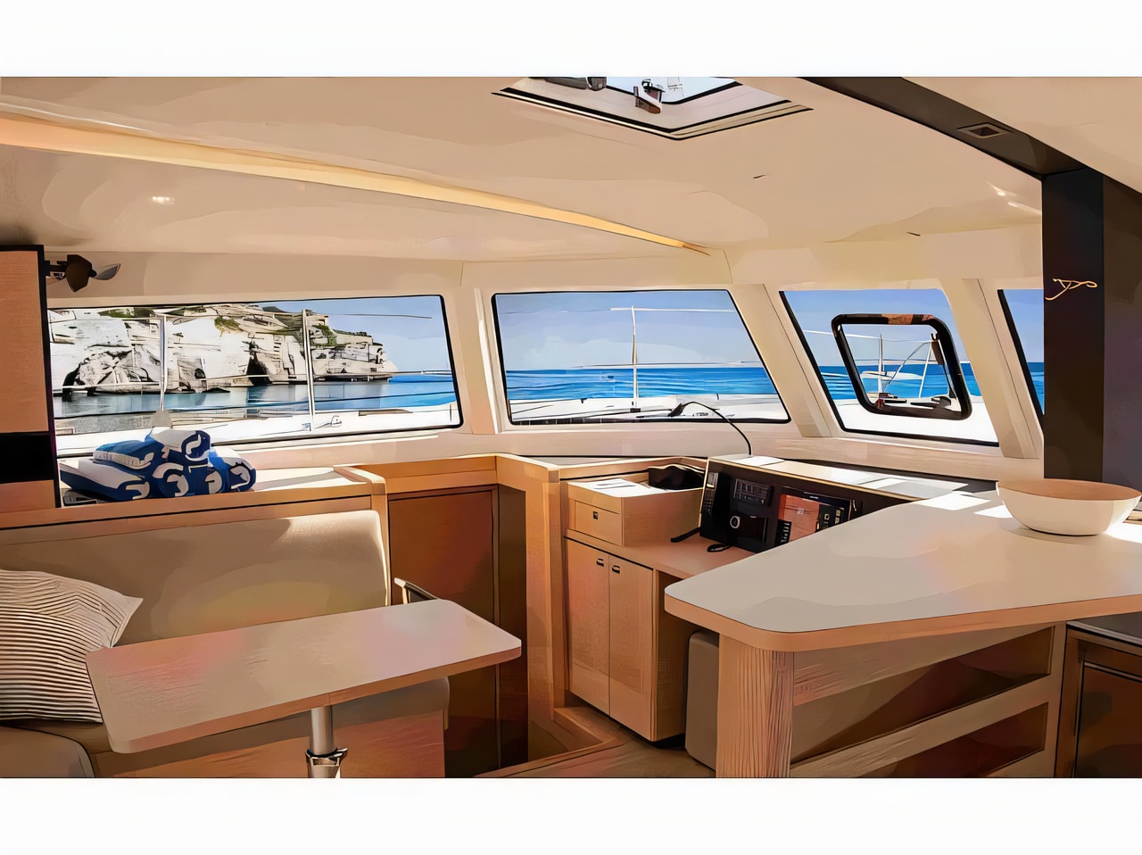 Nautitech 44 Open yacht layout 4 cabins Croatia charter