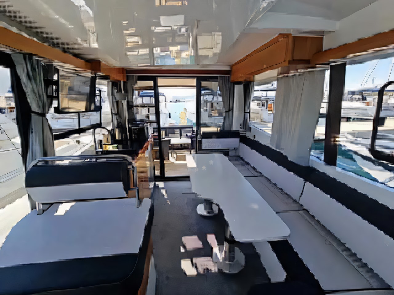 Layout of Platinum 40 motor boat with 4 cabins Croatia yacht charter