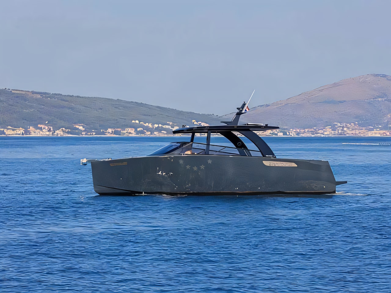 Exterior overview of Colnago 35 motor boat for charter from Split Port in the Split sailing area Croatia