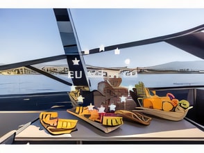 Interior of Colnago 45 motor boat with 1 cabins Croatia yacht charter