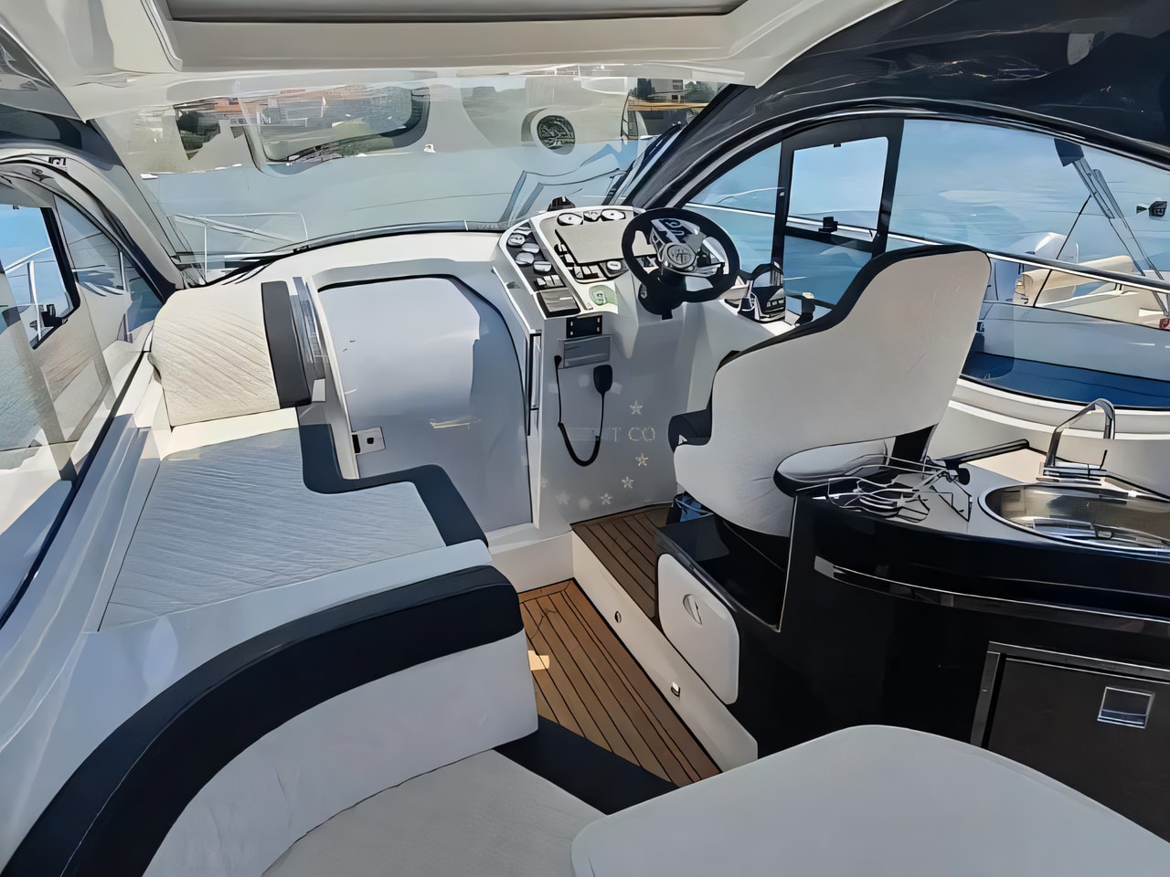 Pearl Sea 31 Hard Top yacht layout 2 cabins Croatia charter