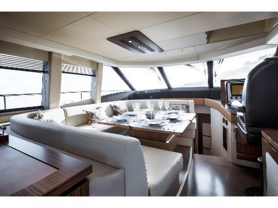 Interior of Azimut Magellano 53 motoryacht with 5 cabins Croatia yacht charter