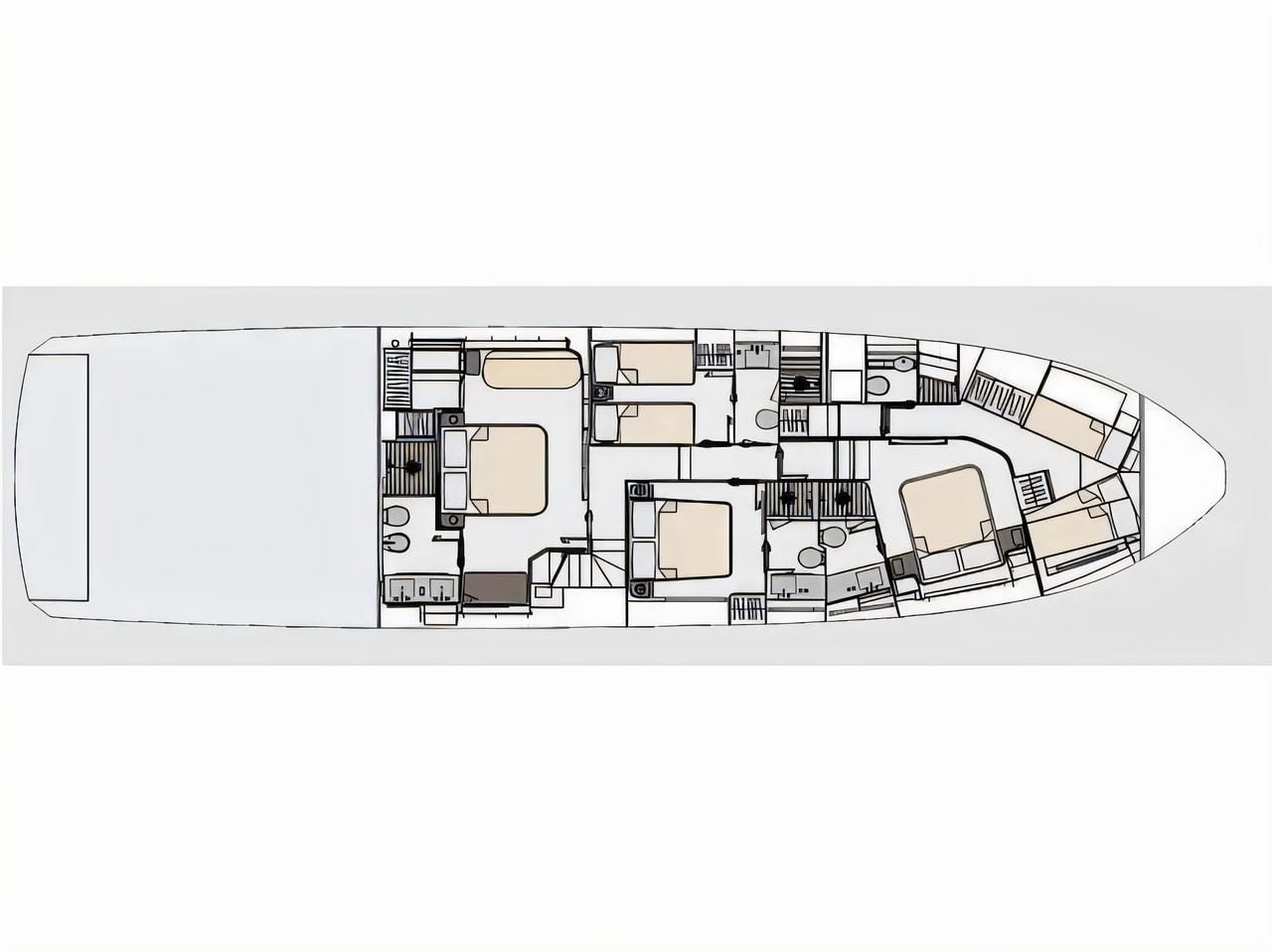 Interior of Azimut 78 Fly motoryacht with 4 cabins Croatia yacht charter