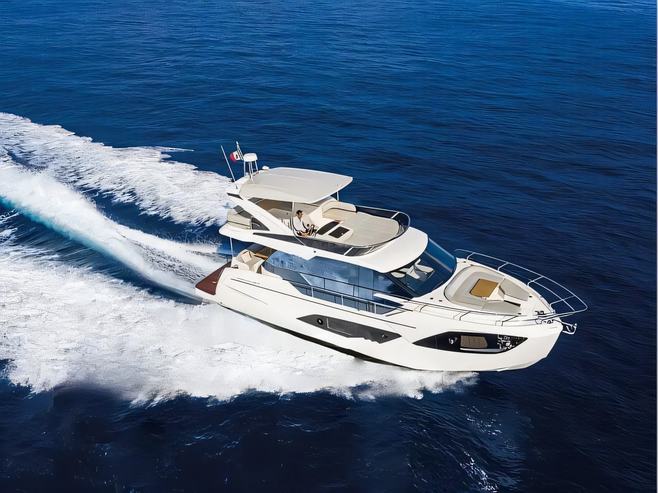 Absolute 47 Fly motor boat for charter from Primosten / Marina Kremik Kornati sailing area Croatia