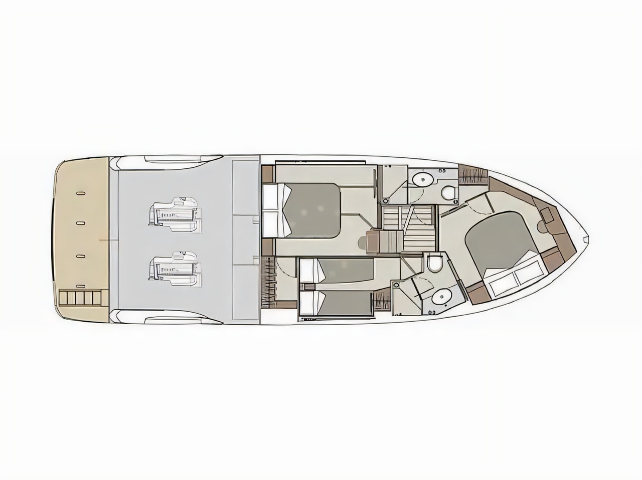Absolute 47 Fly motor yacht for charter in Croatia
