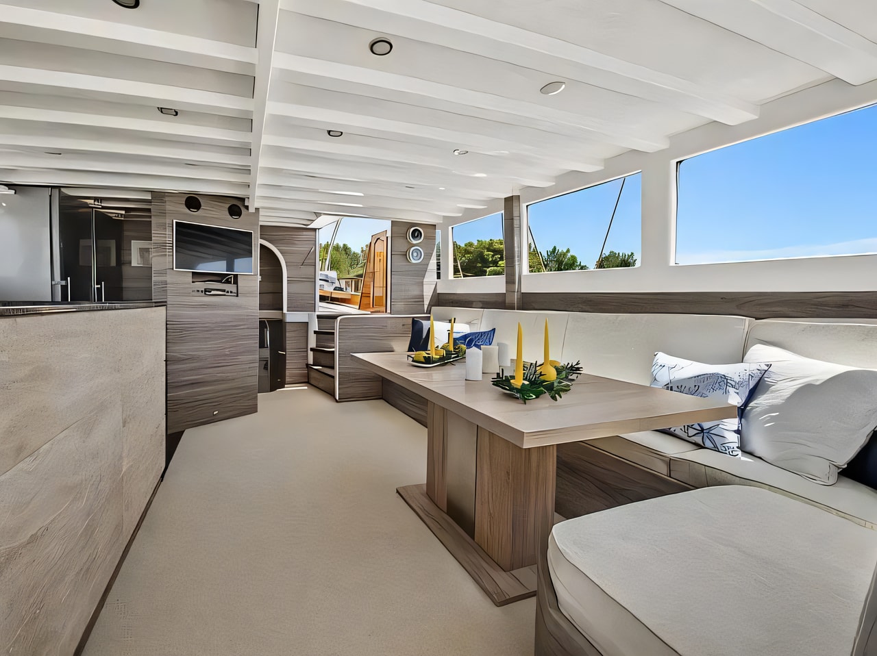 Layout of Gulet Aneo gulet or cruiser with 5 cabins Croatia yacht charter