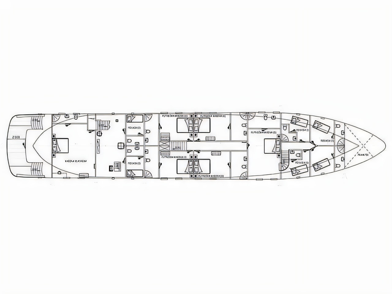 Interior of Luxury Sailing Yacht - Anima Maris sail boat with 6 cabins Croatia yacht charter