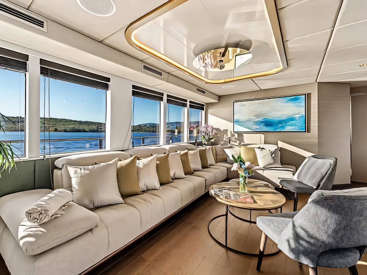 Layout of Luxury Sailing Yacht - Anima Maris sail boat with 6 cabins Croatia yacht charter