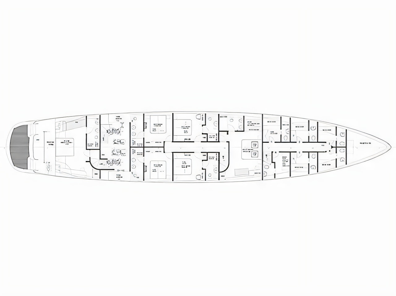 Interior of Luxury Sailing Yacht - Dalmatino sail boat with 6 cabins Croatia yacht charter