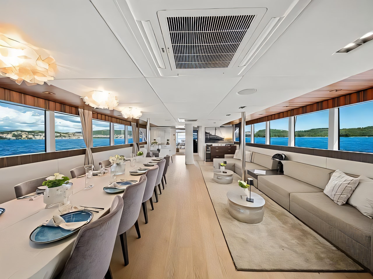Layout of Luxury Sailing Yacht - Dalmatino sail boat with 6 cabins Croatia yacht charter