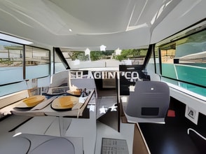 Layout of Merry Fisher 695 motor boat with 1 cabins Croatia yacht charter