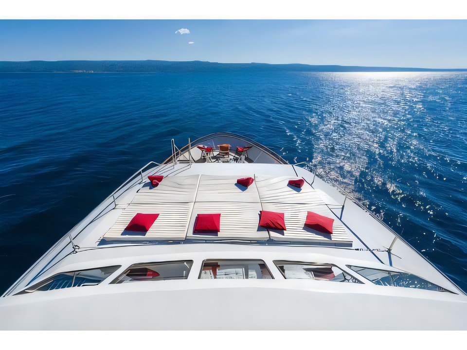 Layout of KORAB motoryacht with 6 cabins Croatia yacht charter