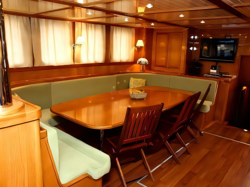 Interior of MORNING STAR gulet or cruiser with 6 cabins Croatia yacht charter