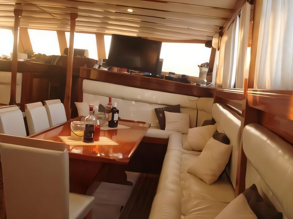 Interior of GARDELIN gulet or cruiser with 8 cabins Croatia yacht charter