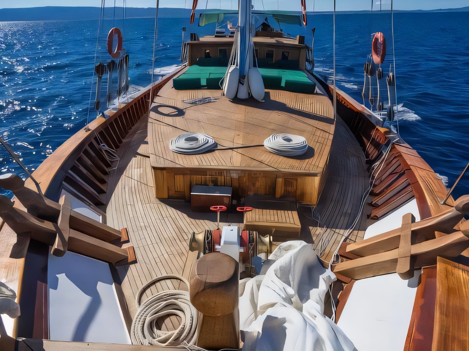 Layout of ALISA gulet or cruiser with 6 cabins Croatia yacht charter