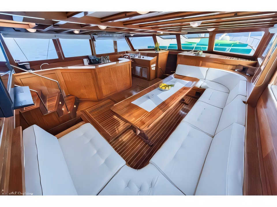 Layout of ANNA MARIJA gulet or cruiser with 6 cabins Croatia yacht charter