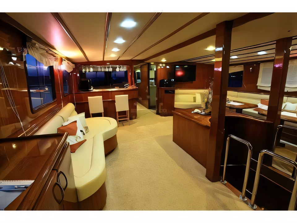 Interior of AURUM gulet or cruiser with 6 cabins Croatia yacht charter