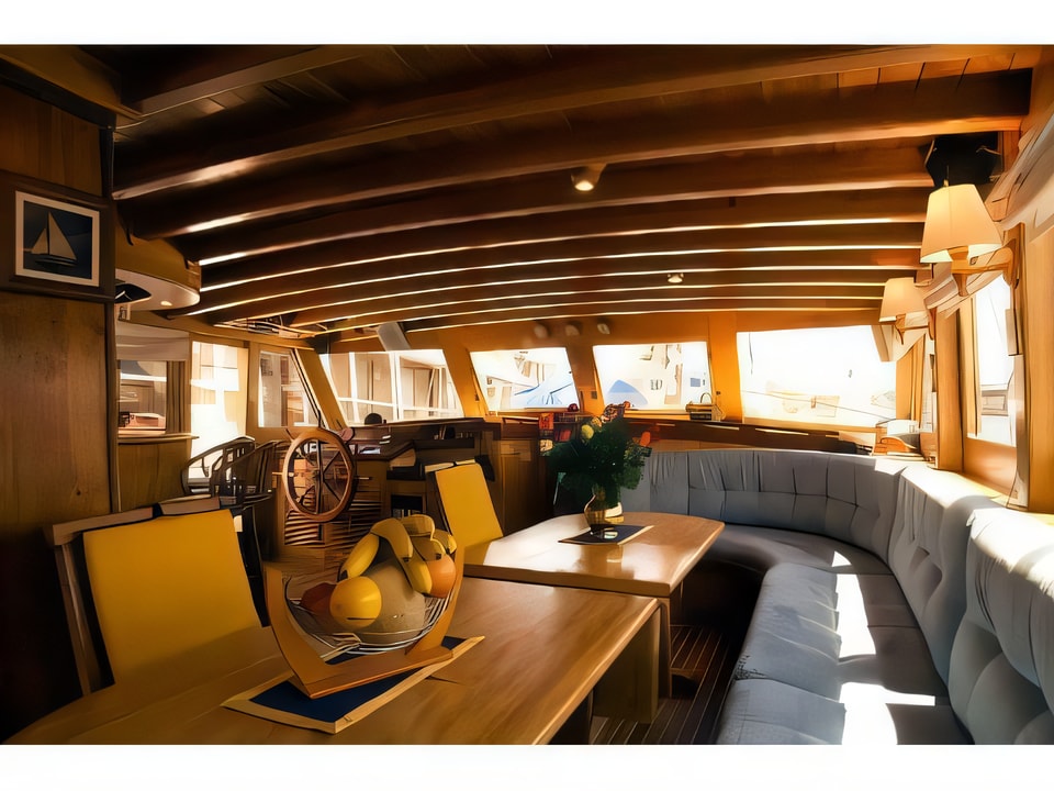 Interior of ELEGANZA gulet or cruiser with 5 cabins Croatia yacht charter