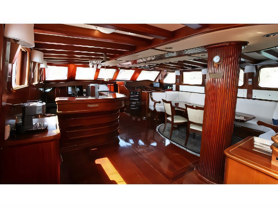 Interior of NOSTRA VITA gulet or cruiser with 5 cabins Croatia yacht charter