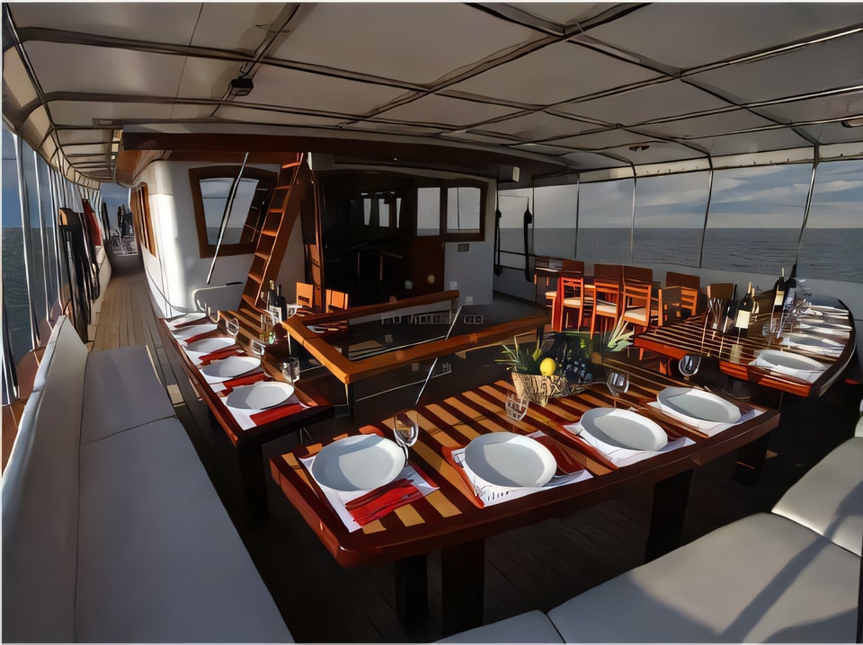 Layout of BARBARA motoryacht with 1 cabins Croatia yacht charter