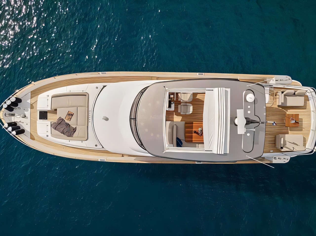 Interior of Azimut Magellano 66 motoryacht with 5 cabins Croatia yacht charter