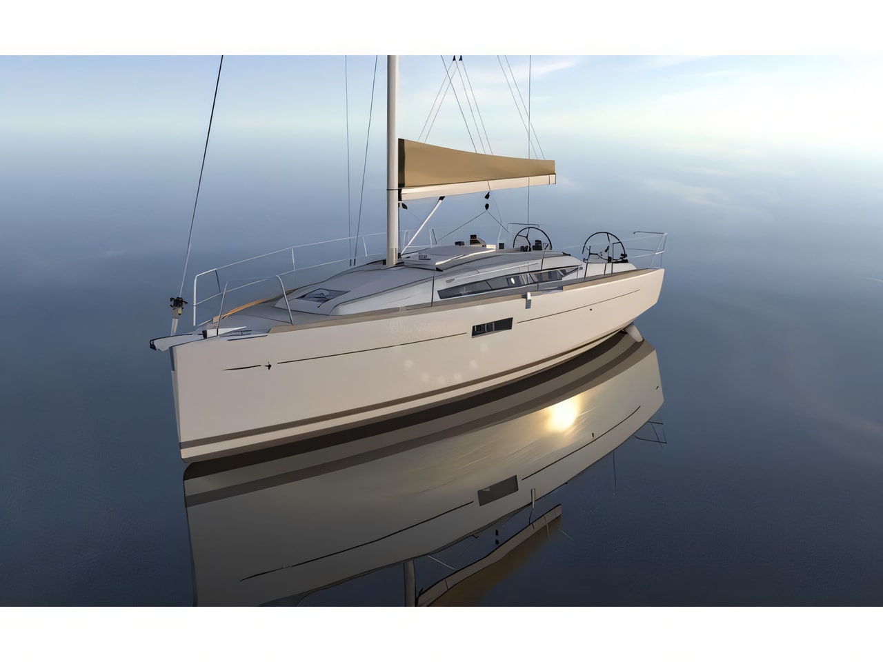 Exterior overview of Sun Odyssey 349 sail boat for charter from Pula Marina Polesana in the Istria / Kvarner sailing area Croatia