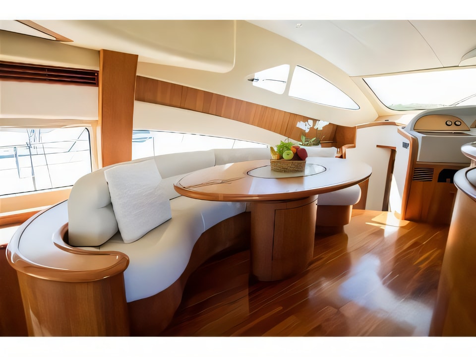 Interior of Aicon 56 S Fly motoryacht with 4 cabins Croatia yacht charter