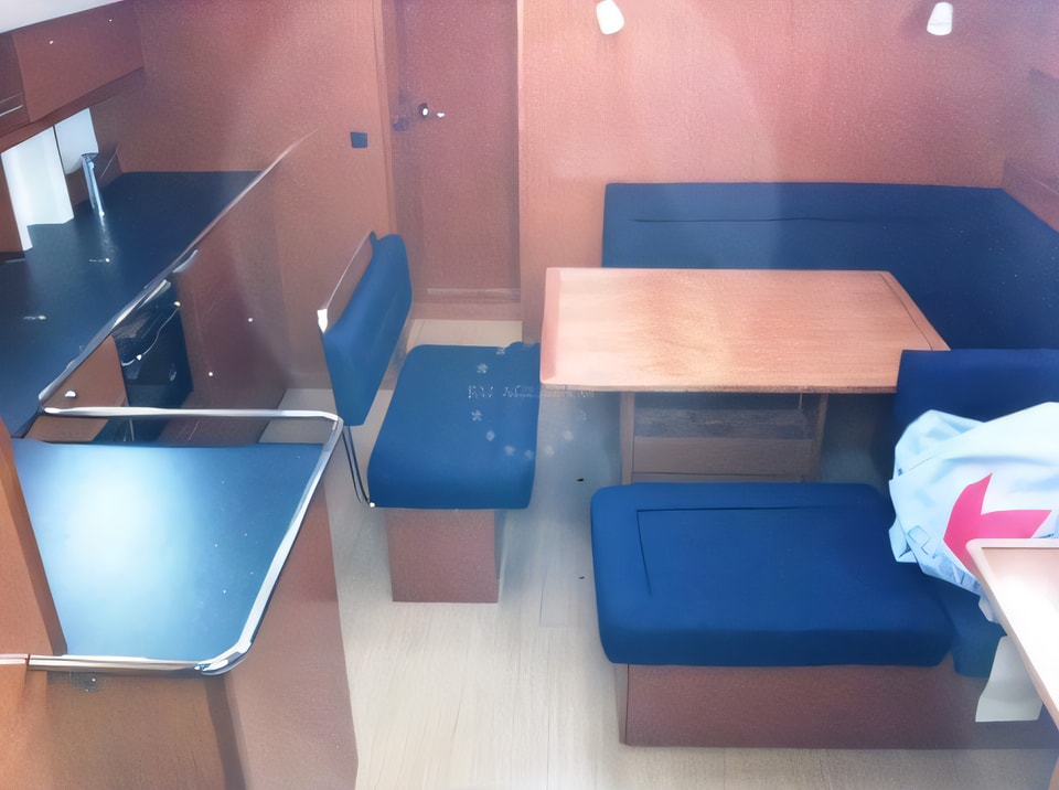 Interior of Bavaria Cruiser 45 sail boat with 4 cabins Croatia yacht charter