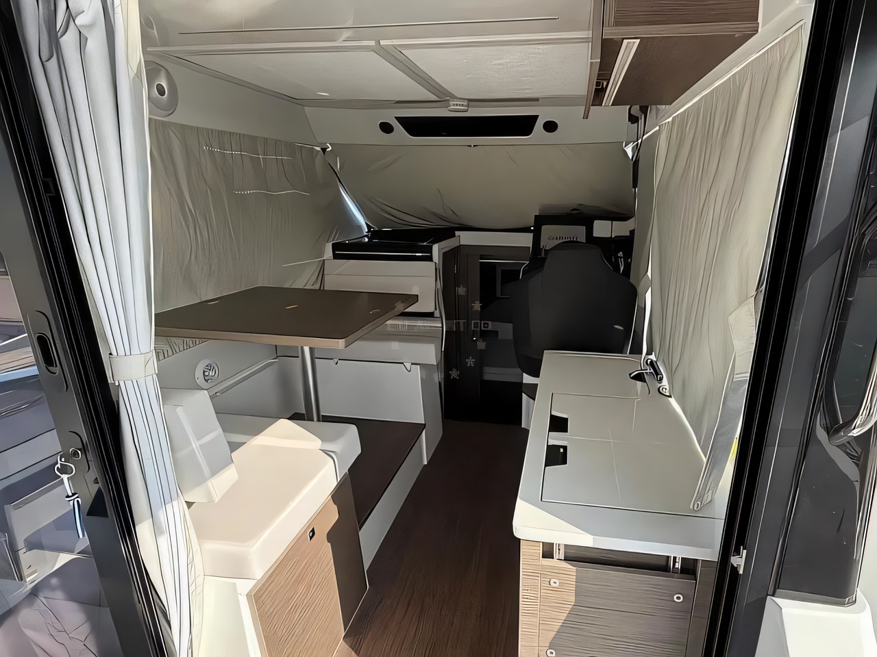 Layout of Merry Fisher 895 Serie 2 motor boat with 2 cabins Croatia yacht charter