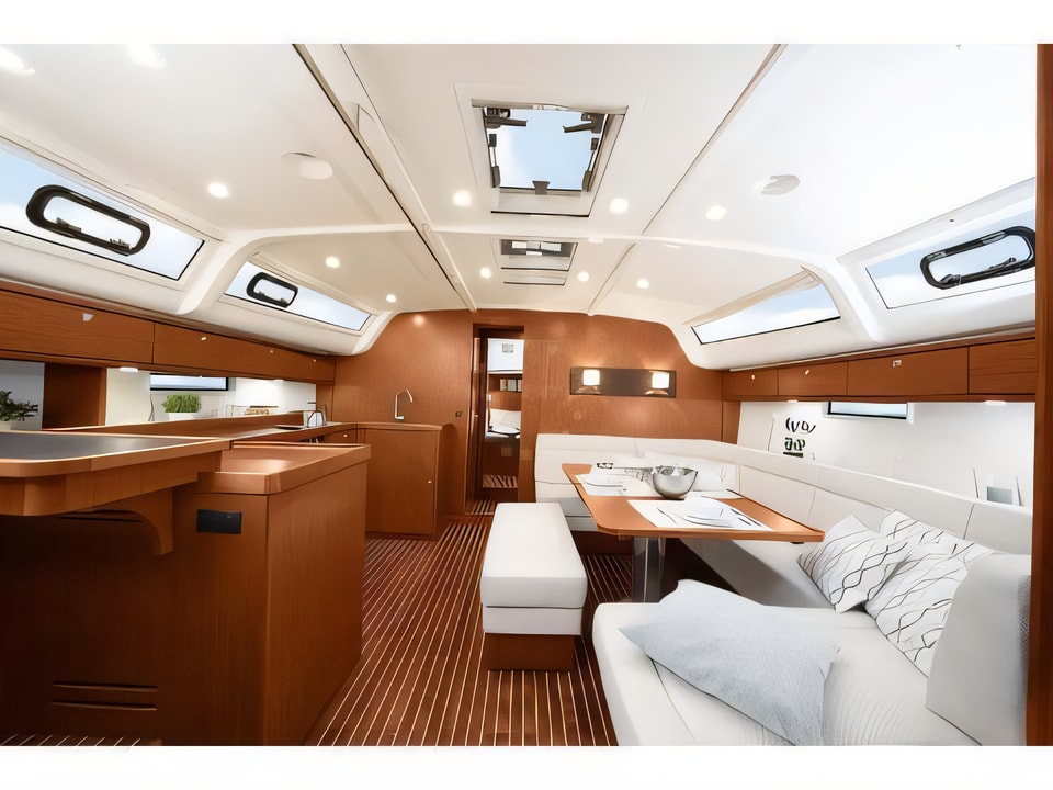 Interior of Bavaria 51 BT '15 sail boat with 5 cabins Croatia yacht charter