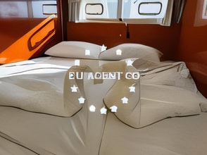 Lagoon Power 44 yacht layout 4 cabins Croatia charter